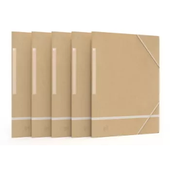 Oxford TOUAREG Teczka narożna z gumką A4+ Beżowa 450gsm TCF Nadająca się do recyklingu (1 szt.) 400081545