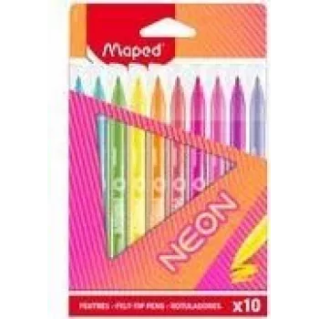 Maped Neon pisaki, 10 szt., okrągła końcówka 2,8 mm, etui kartonowe 845419
