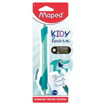 Maped KIDY Learn Shark wymazywalny długopis kulkowy, 0,7 mm, niebieski tusz, blister 229500