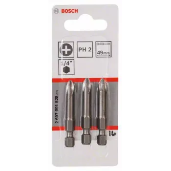 Bosch Professional Extra Hard Phillips PH2 49mm końcówki do wkrętarki 3-pak 2607001528