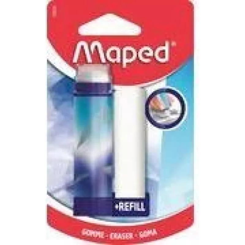 Maped ARCTIC Wysuwana Gumka Obrotowa z Wkładem, w Stylu Szminki, Biała, 1 Zestaw (2 Gumki) 152026