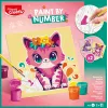Maped Creativ Zestaw do malowania po numerach Kot i Królik - 2 wstępnie nadrukowane plansze, farby akrylowe, pędzel, wiek 7+ 907083