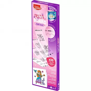 Maped Creativ Princess Zestaw Uzupełniający do Stoliczków Świetlnych LUMI BOARD LED, 20 arkuszy do kalkowania 907096