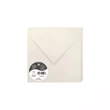 Koperta kwadratowa Clairefontaine Pollen Natura z papieru z recyklingu 165 x 165 mm, 120 g/m², pojedyncza sztuka 55019C