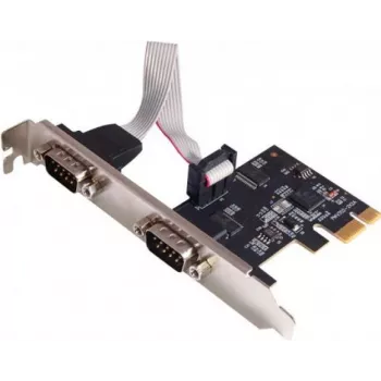 Dexlan 306588 2-portowa karta adaptera szeregowego RS232 PCI Express x1 z niskim profilem