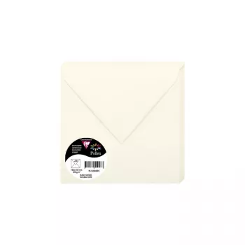 Koperta kwadratowa Clairefontaine Pollen 165x165 mm Natural White 120 g/m² pH-neutral (1 szt.) 56060C