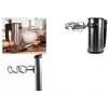 Mikser ręczny Little Balance Inox 400, 400 W, stal nierdzewna, elegancki czarny design z okładziną ze stali nierdzewnej (LB 8460)