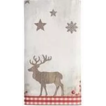 PAPSTAR świąteczny obrus X-Mas Deer, airlaid podobny do tkaniny, 120 x 180 cm, 1 szt. (37225)