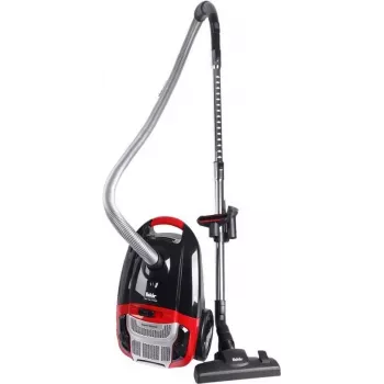 Odkurzacz cylindryczny Fakir 3843003, 700 W, worek na kurz 3 l, filtr HEPA, suchy, czerwono-czarny