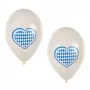 PAPSTAR balon lateksowy w bawarskich kolorach niebieskim i białym, średnica 250 mm, 1 sztuka 81949