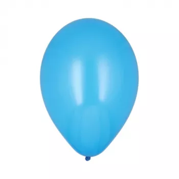 Niebieskie balony imprezowe PAPSTAR, średnica 250 mm, 100 sztuk, kompatybilne z helem 18953