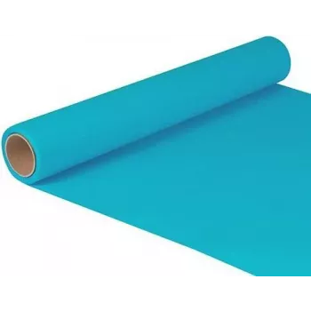 Papstar 82210 Turkusowy papierowy bieżnik na stół w rolce, 400 mm x 5 m, prostokątny