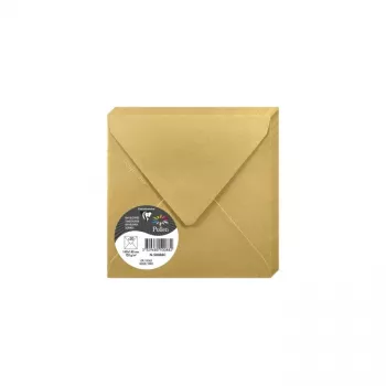 Koperta kwadratowa Pollen by Clairefontaine 140 mm, złota, 120 g/m², pH-neutralna, bezkwasowa (1 sztuka) 50088C