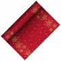 PAPSTAR Christmas Shine czerwony airlaid bieżnik na stół, 400 mm x 3 m, w rolce, 1 sztuka 88657