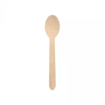 PAPSTAR pure Łyżka drewniana, 157 mm, drewno brzozowe, naturalny jasny, 500 sztuk, biodegradowalna 86941
