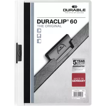 DURABLE DURACLIP 60 A4 teczka z klipsem czarna (opakowanie 25 szt.) 220902