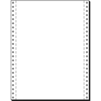 Papier ciągły SIGEL, 305 x 240 mm, 70 g/m², 2000 arkuszy, perforacja jednoczęściowa, biały 12241
