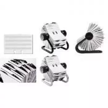 DURABLE TELINDEX Obrotowa szuflada na karty, 500 kart, indeks A-Z, szary 248223