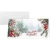 SIGEL DS645 Kartka świąteczna Scandinavian Snow, DIN Lang poziomo, 250 gsm biały karton, atramentowa/laserowa/kopiarka, 1 sztuka