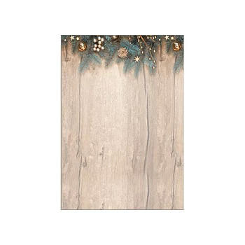 Papier listowy świąteczny SIGEL Golden Greens Motif DIN A4 - 90 g/m² - A4 (DP664)