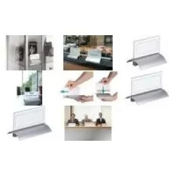 DURABLE PRESENTER DE LUXE Tabliczka na biurko A4 pozioma 105x297 mm przezroczysta 820319