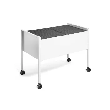 Wózek na zawieszki na dokumenty DURABLE ECONOMY DUO 100 A4, jasnoszary 308210