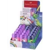 FABER-CASTELL Podwójna temperówka Box Dino/Jednorożec, display z pojemnikiem na wióry do łatwego i czystego ostrzenia, 18 sztuk (183551)