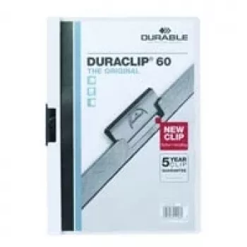 DURABLE DURACLIP 60 A4 teczka z klipsem przezroczysta (25 sztuk) 223802