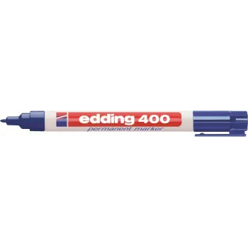 Edding 400 Zestaw markerów permanentnych 4-400-4-1999, czarny/czerwony/niebieski/zielony, wodoodporny