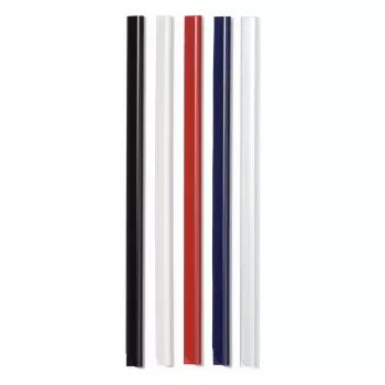 DURABLE Listwy zaciskowe A4 3 mm, czerwone, 50 sztuk (293003)