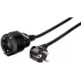 Przedłużacz e+p SV 32 3m Czarny Schuko 1 Gniazdo 16A