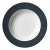 Ritzenhoff & Breker Doppio Antracytowy talerz do zupy 220 mm Porcelana, zestaw 6 szt. 430219