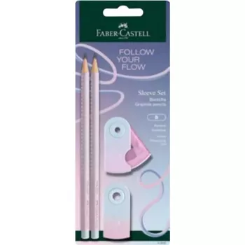 Faber-Castell GRIP Flow Edition zestaw do pisania, Blushing Sky, 2 ołówki (B) 117007