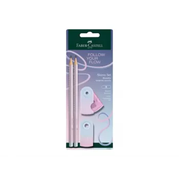 Faber-Castell GRIP Flow Edition zestaw do pisania, Blushing Sky, 2 ołówki (B) 117007