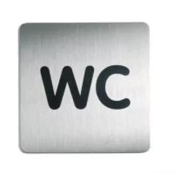 DURABLE PICTO WC Znak Piktogram 150x150 mm Samoprzylepny Akryl 495723