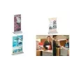DURABLE PRESENTER 1/3 A4 w orientacji pionowej, stojak L, przezroczysty, 99 x 210 mm 858719