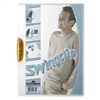 DURABLE SWINGCLIP® 30 A4 przezroczysta teczka z klipsem, pojemność 30 arkuszy, opakowanie 25 szt. 226009