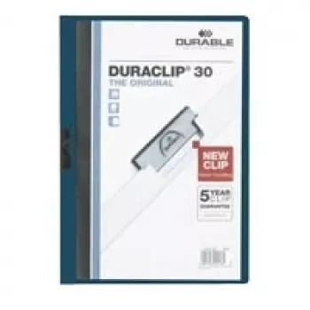 DURABLE DURACLIP 30 A4 Teczka z klipsem Czarny (Opakowanie 25 sztuk) 220028