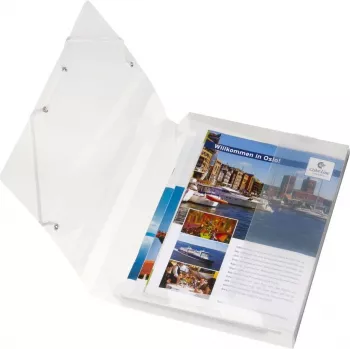 HERLITZ Pudełko na dokumenty DIN A4, polipropylen, przezroczyste, grzbiet 40 mm, 250 x 40 x 330 mm 1948678