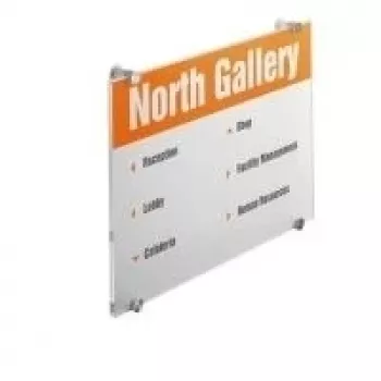 DURABLE CRYSTAL SIGN A3 pionowa tabliczka na drzwi, przezroczyste szkło akrylowe, montaż na śruby, 1 zestaw 482619