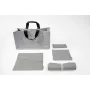 SIGEL BAB01 Torba do biurka dzielonego Basic L, jasnoszara, zestaw 5 sztuk