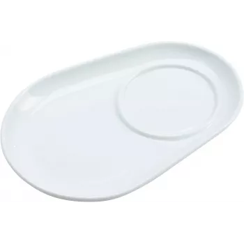 Ritzenhoff & Breker BIANCO Owalny Zestaw Podkładek Porcelanowych, 125 x 180 x 20 mm, Biały, 6 Sztuk 425895