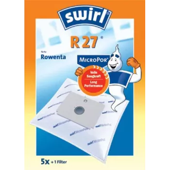 Worki do odkurzacza Melitta Swirl R 27 MicroPor, 5 szt.