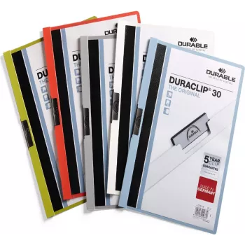 DURABLE DURACLIP 30 A4 teczka z klipsem niebieska (opakowanie 25 sztuk) 220057