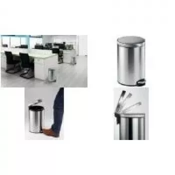 DURABLE Stalowy kosz na pedały 12L Okrągły 340123