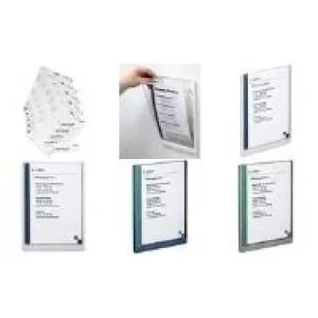 DURABLE CLICK SIGN A4 Tabliczka na drzwi w orientacji pionowej, ciemnoniebieska, 486707