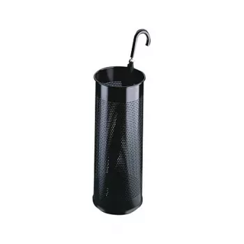 Durable okrągły metalowy stojak na parasole, 28,5 l, czarny (335001)
