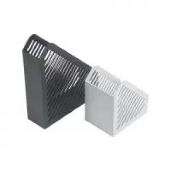 HELIT H6361082 Organizer na biurko o strukturze kratki DIN A5 polistyren jasnoszary