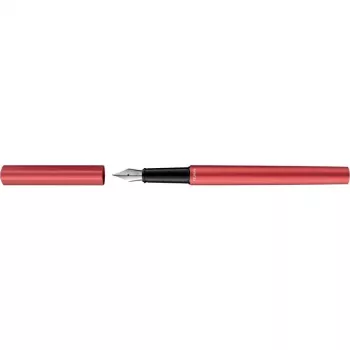 Pelikan Ineo Elements Fountain Pen, Fiery Red, Metal Matte Anodized, Polished Stainless Steel Nib M, 1 Piece (300009909)