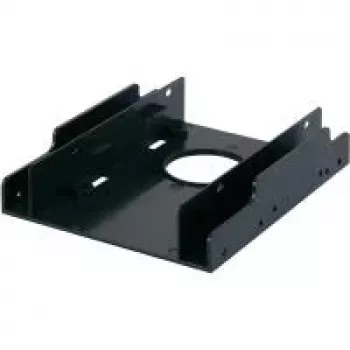 RENKFORCE HDA-252P ramka montażowa 3,5 inch na 2x 2,5 inch HDD/SSD, metalowa, czarna